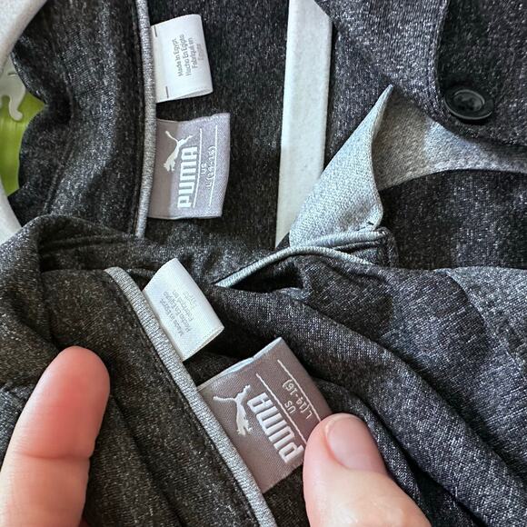 Puma Golf Polo Shirt - Youth Large - Heathered Gray - Picture 4 of 4